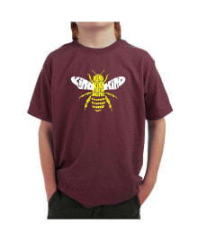 LA Pop Art big Boy's Word Art T-shirt - Bee Kind