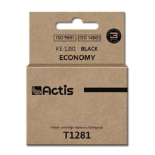 Купить картриджи для принтеров Actis: Картридж с оригинальными чернилами Actis KE-1281 Чёрный