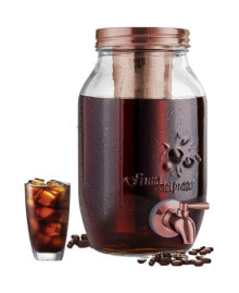 Zulay Kitchen 1.5 Liter Cold Brew Coffee Maker with Extra Thick Glass Carafe & Stainless Steel Mesh Filter