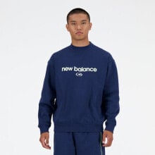 New Balance Men's Hoops Crewneck Blue Size S