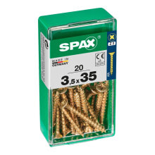 SPAX Yellox 3.5x35 mm Flat Head Wood Screw 20 Units