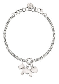 Double steel bracelet Dog&Heart Mascotte SAVL14