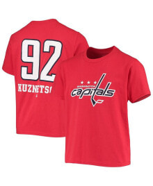 Fanatics youth Boys Branded Evgeny Kuznetsov Red Washington Capitals Underdog Name and Number T-shirt