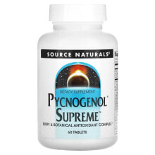 Source Naturals, Pycnogenol Supreme, 60 таблеток