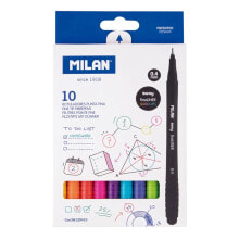 MILAN Box 10 Fine Tip Fibrepens Sway Fineliner 0.4 mm