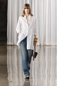 Zw collection embroidered oversize shirt