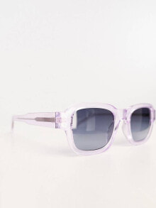 Женские солнцезащитные очки a.Kjaerbede Halo square sunglasses in lavender transparent