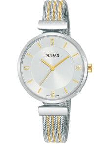 Женские наручные часы женские наручные кварцевые часы  Pulsar ремешок из нержавеющей стали. Водонепроницаемость-3 АТМ. Защищенное от царапин минеральное стекло. Декорирован камнями  Swarovski.
