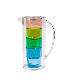TarHong simple Stacked 5-Piece Nested Pitcher Set