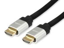 Equip 119383 HDMI кабель 5 m HDMI Тип A (Стандарт) Черный, Серебристый