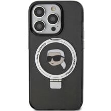 KARL LAGERFELD Klhmp15Lhmrskhk iPhone 15 Pro 6.1 Ring Stand Karl Head phone case