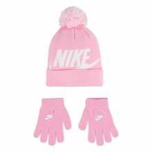 Hat & Gloves Nike Swoosh Pink
