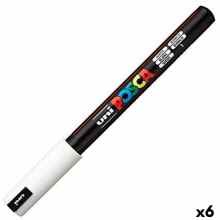 Felt-tip pens POSCA PC-1MR White (6 Units)