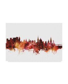 Trademark Global michael Tompsett Salzburg Austria Skyline Red Canvas Art - 15
