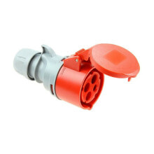 Plug socket Solera 903142a CETAC With lid Red IP44 16 A Aerial
