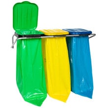 Мусорные ведра и баки Hanging wall holder for waste segregation 3 colors - 120L bags