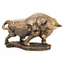 Decorative Figure Alexandra House Living Golden Polyresin Bull 18 x 30 x 53 cm