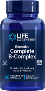 Витамины группы B life Extension BioActive Complete B-Complex Биоактивный комплекс витамина групп В 60 веганских капсул
