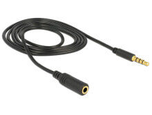 DeLOCK 84666 аудио кабель 1 m 3,5 мм Черный