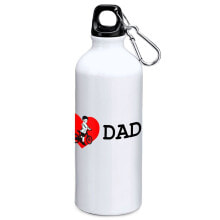 Спортивные бутылки для воды kRUSKIS I Love Dad 800ml Aluminium Bottle