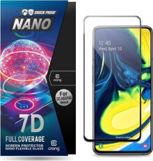 Crong Crong 7D Nano Flexible Glass - Szkło hybrydowe 9H na cały ekran Samsung Galaxy A80 / A90 uniwersalny