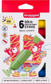 BRUYNZEEL SAKURA Bruynzeel Poster paint stick set Basic | 6 colours