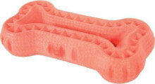Игрушки для собак Zolux Toy TPR Moos orange bone 13 cm