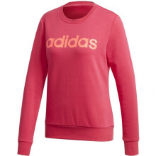 Женский свитшот с логотипом розовый adidas