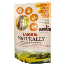 EUKANUBA IAMS Naturally Adult with chicken and New Zealand lamb ingravy wet food for cat 85g