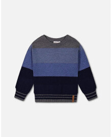 Big Boys Colorblock Sweater Blue Gradient купить онлайн