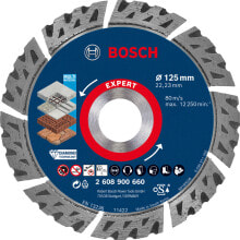 Bosch EXPERT MultiMaterial Diamanttrennscheiben, 125 x 22,23 x 2,2 x 12 mm купить онлайн