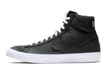 Nike Blazer Mid 77 Vintage Black Canvas 中帮 板鞋 男女同款 黑色 / Кроссовки Nike Blazer Mid CD8238-001