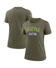 Nike women's Olive Seattle Seahawks 2022 Salute To Service Legend T-shirt
