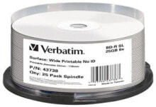 Verbatim 43738 чистые Blu-ray диски BD-R 25 GB 25 шт