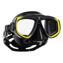 Masks and snorkels for scuba diving