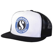 Мужские бейсболки Мужская бейсболка черная белая с логотипом SCUBAPRO Trucker Style Cap