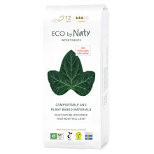 Гигиенические прокладки и тампоны eco by Naty Compostable Incontinence Pads Натуральные прокладки из органического хлопка 12 шт