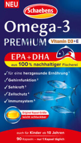 Omega-3 Premium Fischöl Kapseln 90 St, 79 g