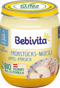 Frucht & Getreide Frühstücksmüsli Apfel-Pfirsch, ab dem 10.Monat, 160 g