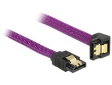 Компьютерные кабели и коннекторы DeLOCK 83695 кабель SATA 0,3 m Пурпурный