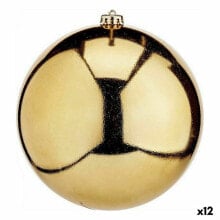 Christmas Bauble Golden Plastic 20 x 20 x 20 cm (12 Units)