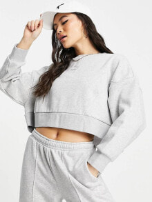 Женские свитшоты puma oversized boxy sweatshirt in grey - exclusive to ASOS