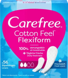 Купить гигиенические прокладки и тампоны Carefree: Slipeinlagen Cotton Feel Flexiform mit Frischeduft, 56 St