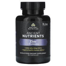 Zinc + Probiotics, 30 Capsules