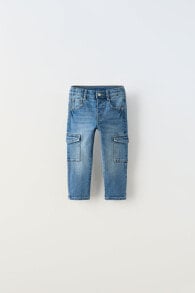 Slim-fit cargo jeans