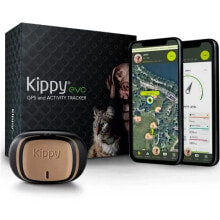 KIPPY - GPS-Halsband fr Hunde und Katzen - Evo - 38 GR - Wasserdicht - Braunes Holz