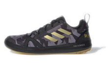 adidas Terrex Boat S.Rdy 减震防滑耐磨 低帮 跑步鞋 男款 黑金 / Кроссовки Adidas Terrex Boat S.Rdy FW1198