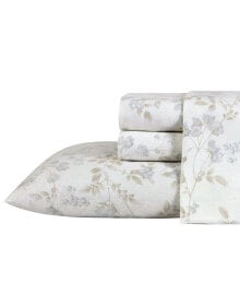 Laura Ashley fawna Cotton Flannel 3 Piece Sheet Set, Twin