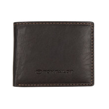 Мужское портмоне кожаное коричневое горизонтальное без застежки Tom Tailor Mens wallet 14200 29