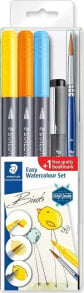 Staedtler STAEDTLER Wassermalset Vögel(3Pinselmarkern, 1Pigment Liner